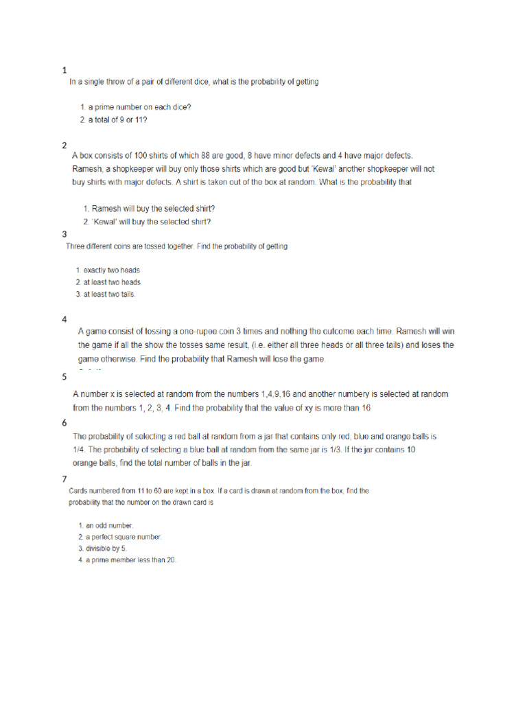 Test Probability | PDF