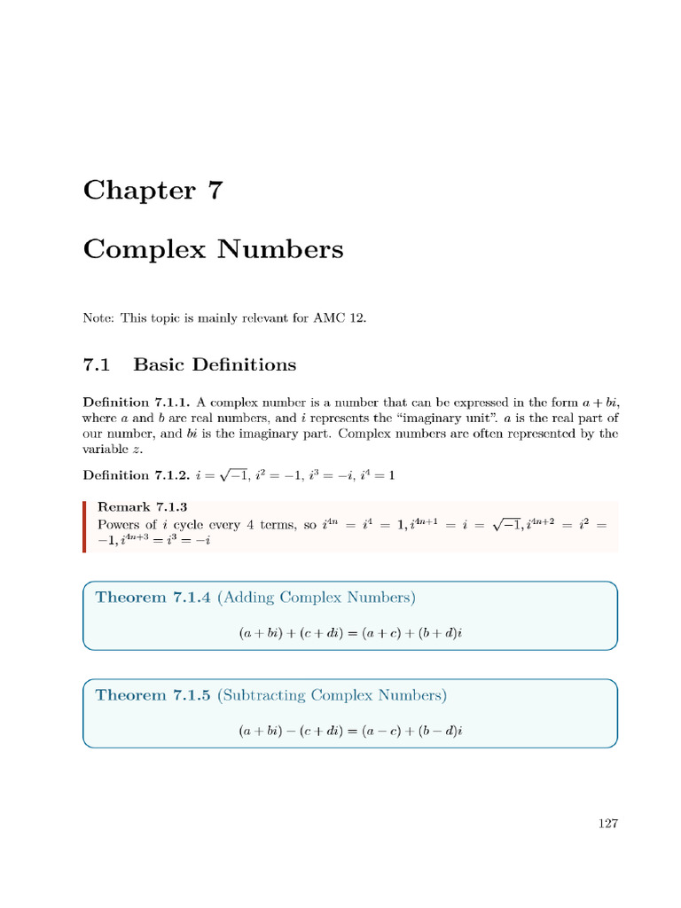 Complex Numbers | PDF