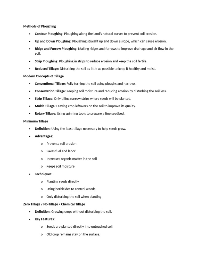 Methods of Ploughing | PDF | Tillage | Plough