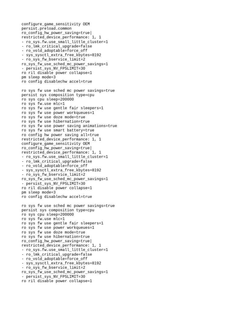 Game Sensitivity Configuration Guide | PDF