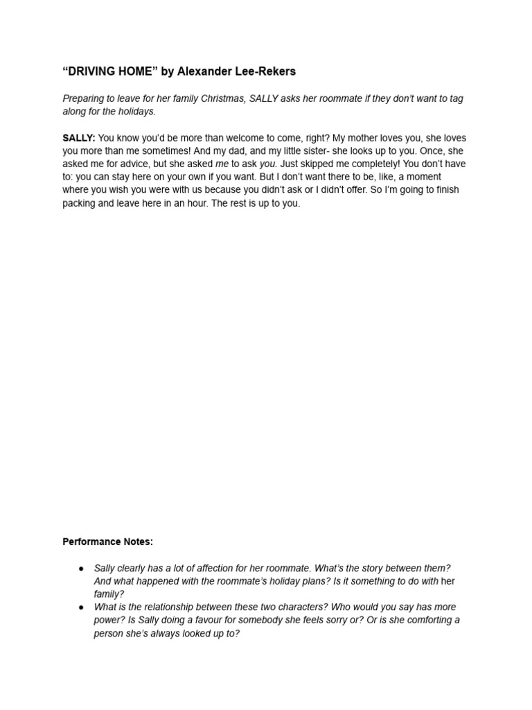 Driving Home | PDF