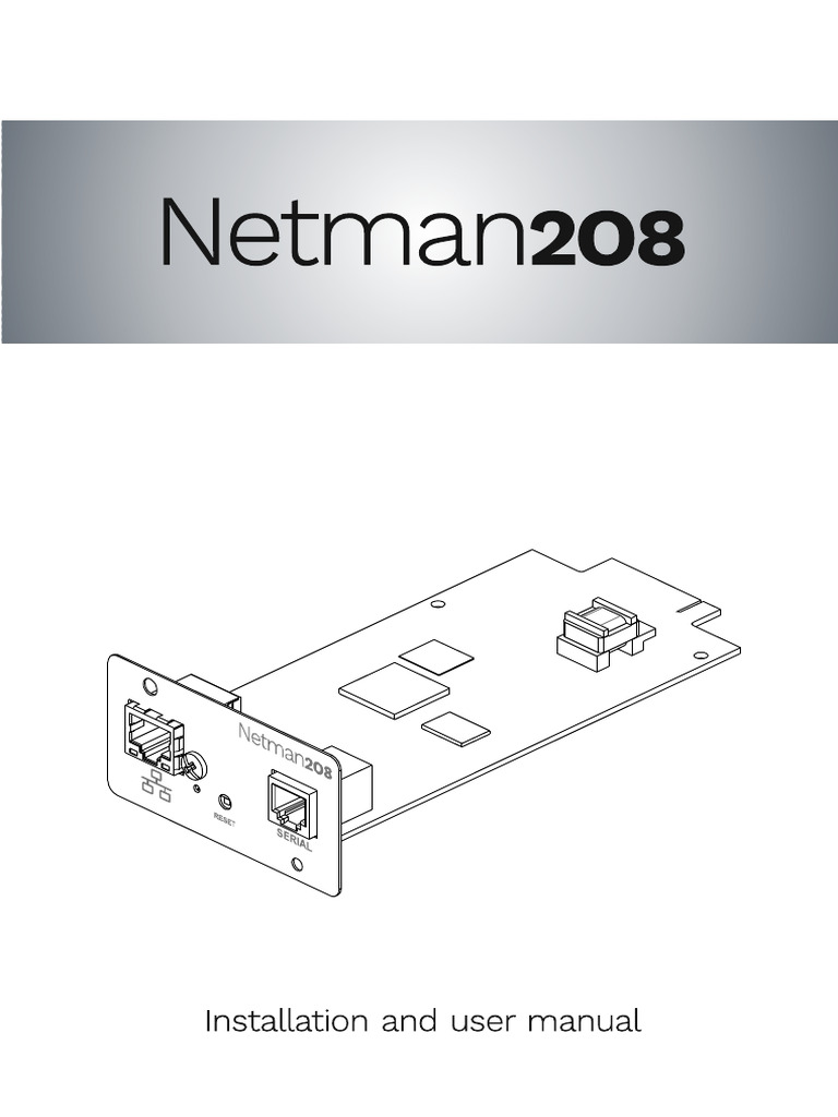 Netman 208 User Manual and Setup Guide | PDF | Computer Network | File ...