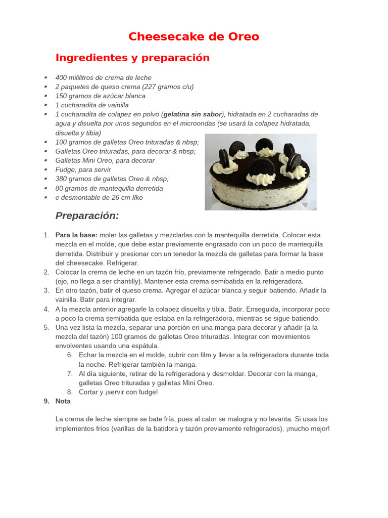 Recetas de Cheesecake Variadas y Fáciles | PDF | Tarta de queso | Alimentos