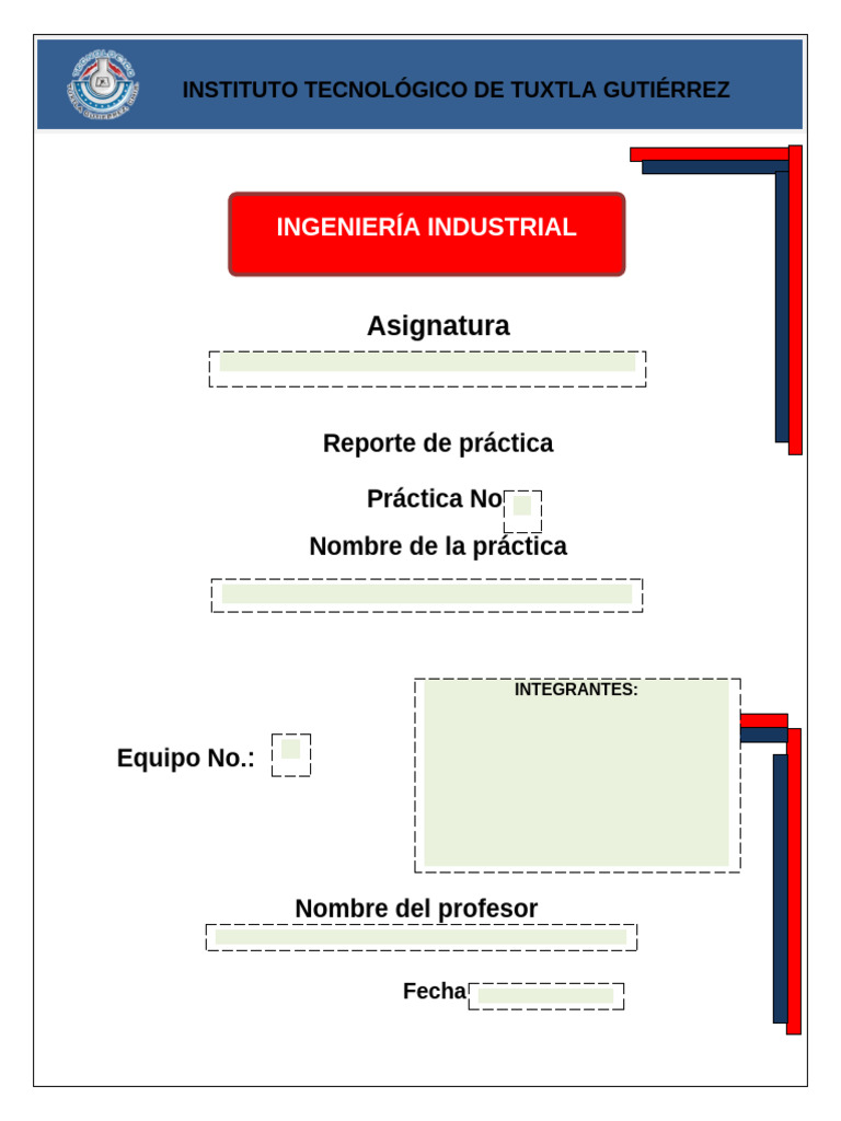 Formato Reporte de Practica | PDF