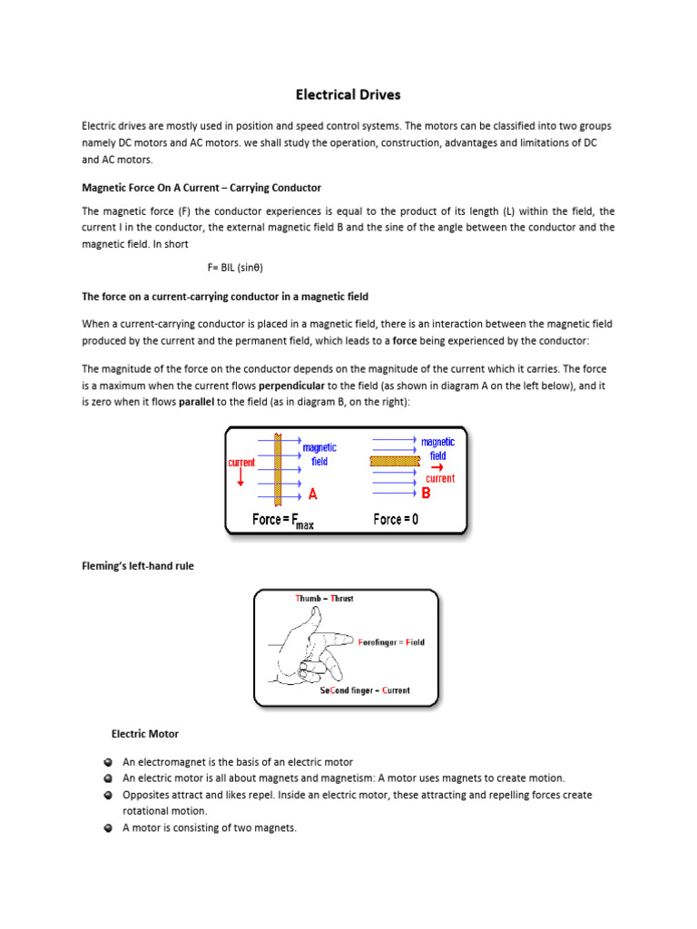 Types and Functions of Electric Motors | PDF | Electric Motor ...