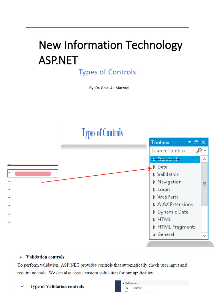 ASP.NET Web Control Types Explained | PDF | Computer Programming ...