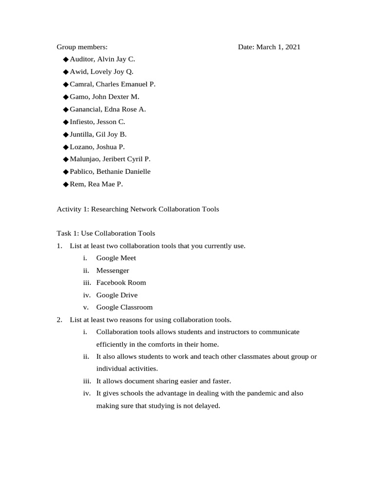 Essential Collaboration Tools for Business | PDF | Collaboration ...
