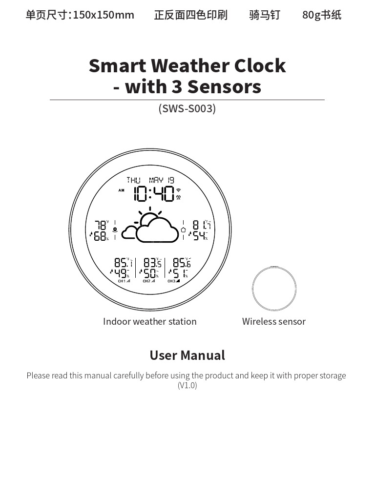 Ps 280smart Weather Station Tuya | PDF | Wi Fi | Mobile App