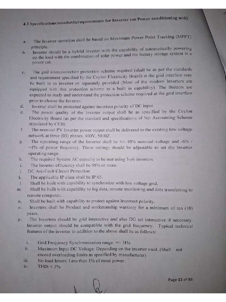 specification inverter | PDF