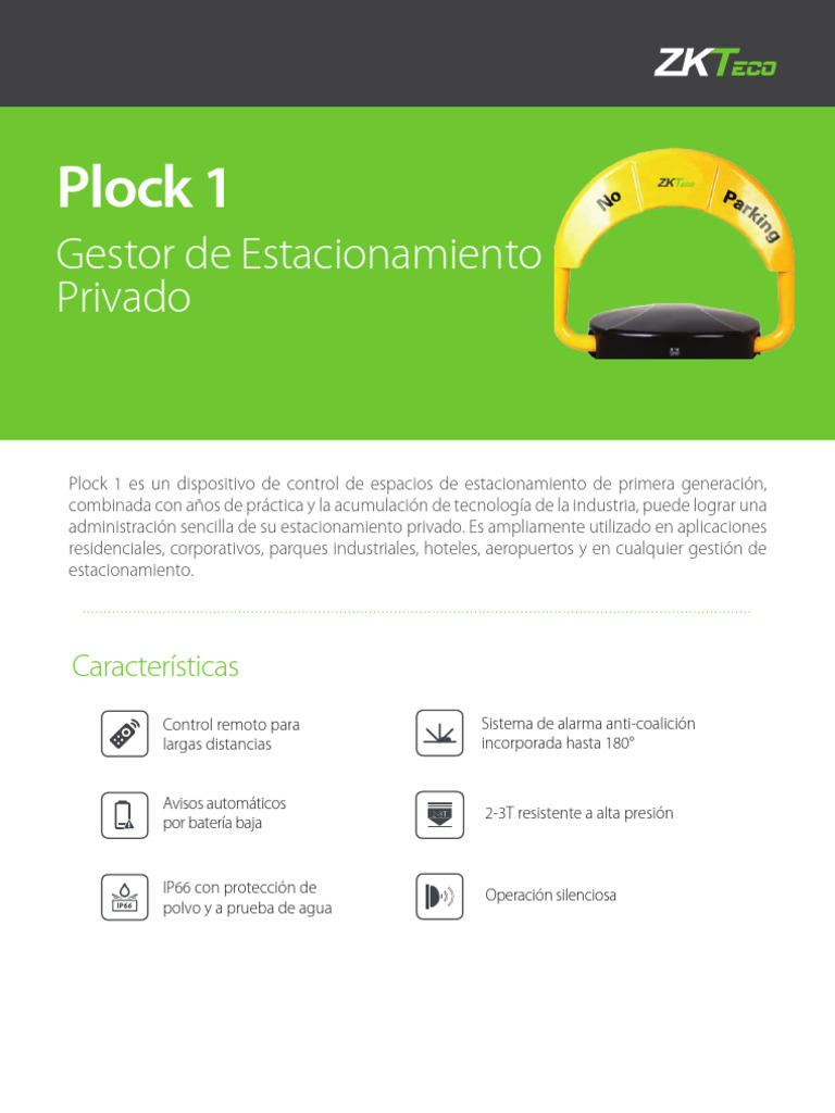 Ficha-Tecnica SDK Zkteco | PDF | Control remoto | Electricidad