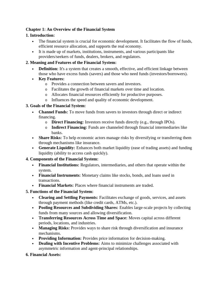 Overview of the Financial System | PDF | Bonds (Finance) | Interest