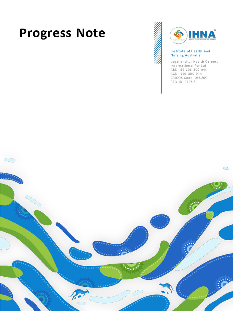 Progress Note CHCCCS031 PROCEDURE 1 | PDF | Health Sciences | Health Care