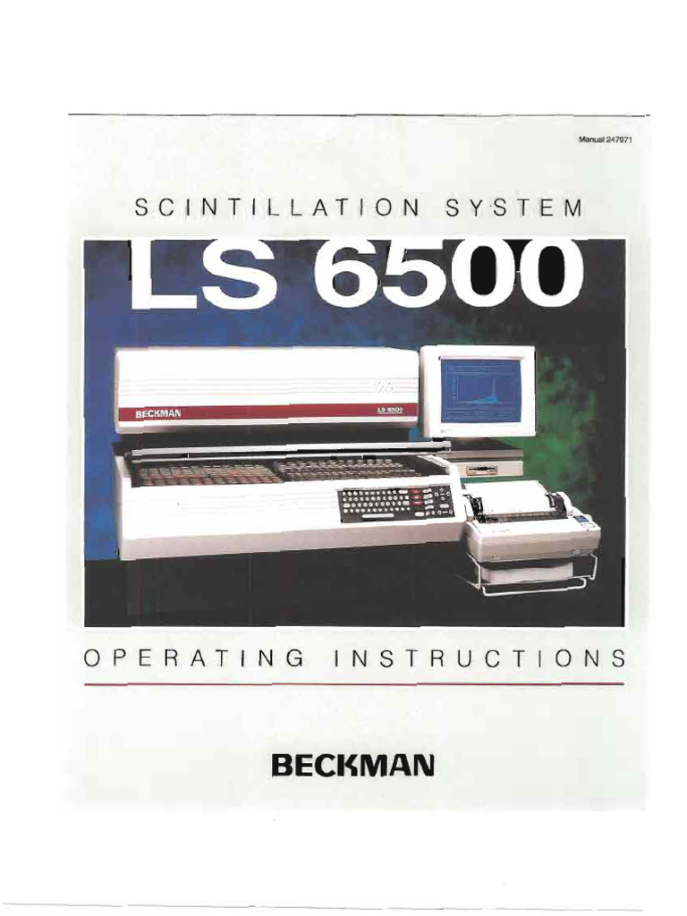 Beckman LSC LS6500manual-2 | PDF