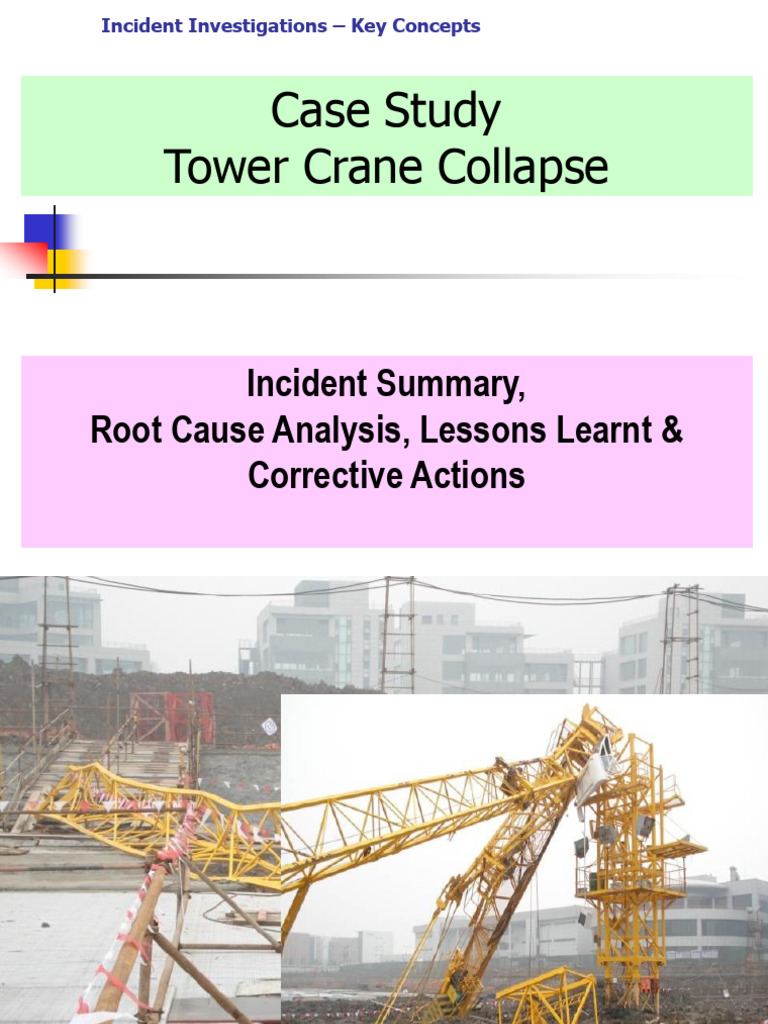Tower Crane Collapse: Incident Analysis | PDF | Crane (Machine) | Risk