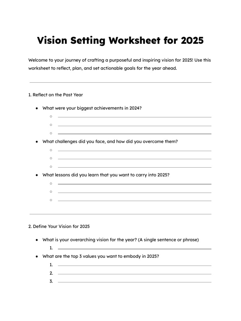 Vision Plan | PDF