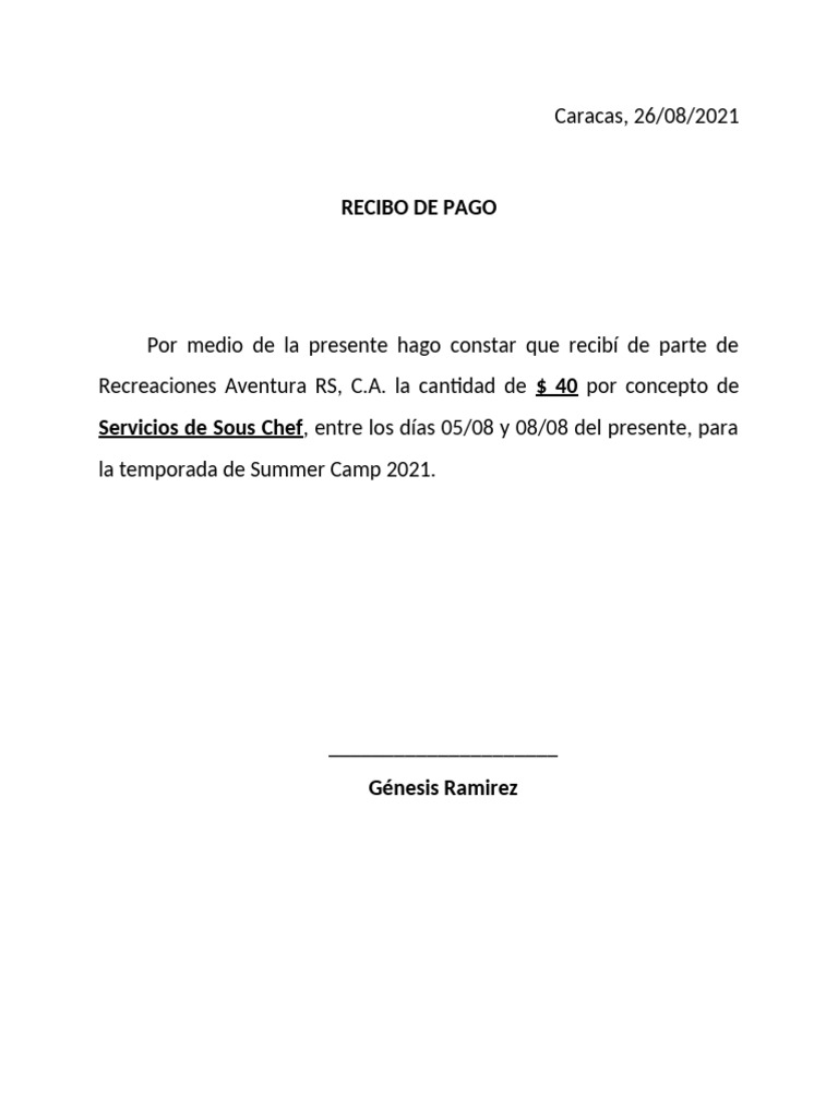 Recibo de Pago | PDF