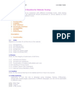 Download Website Testing Checklist by Ram_p SN8243452 doc pdf