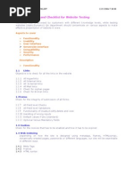 Download Website Testing Checklist by Ram_p SN8243452 doc pdf