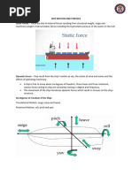 Ship Motion Types and Effects at Sea | PDF | Ships | Rotation