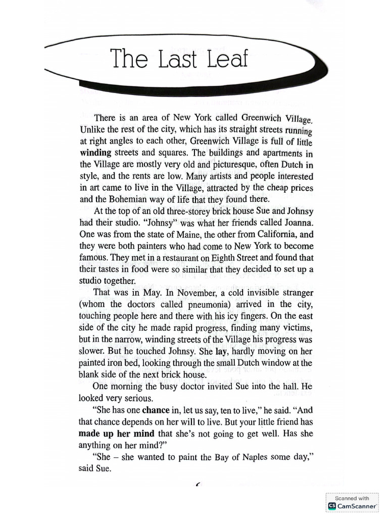 The Last Leaf | PDF