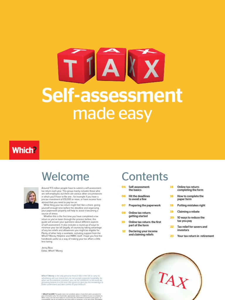 Self-Assessment Made Easy - April19 | PDF | Taxes | Capital Gains Tax