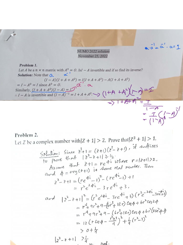 13th Math olympiad(notes++) | PDF