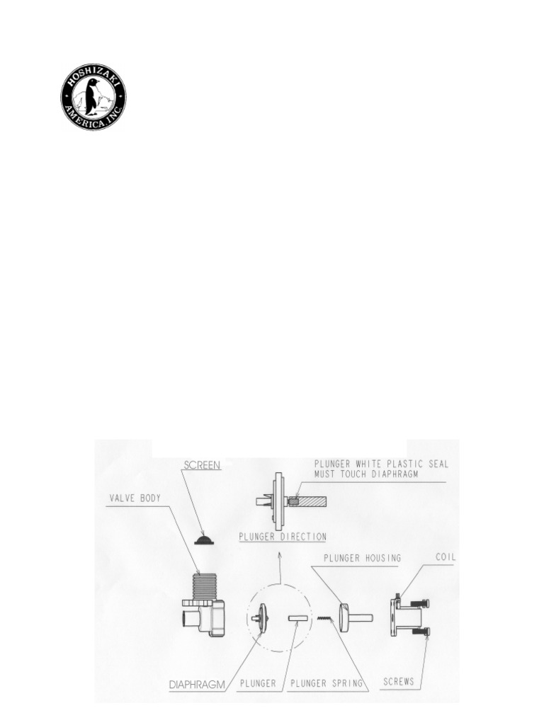 Hoshizaki Water Inlet Valve Repair Guide | PDF | Valve | Manufactured Goods