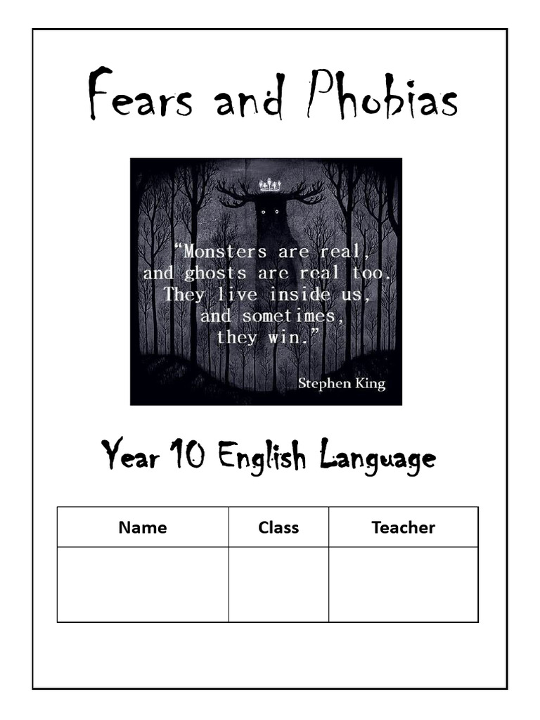 Fears and Phobias Booklet 2023 | PDF | Clown