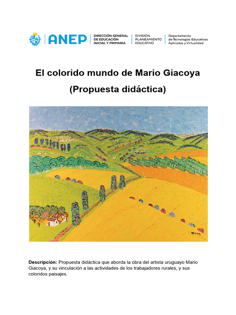 El Mundo Del Color en La Obra de | PDF | Pinturas | Paisaje