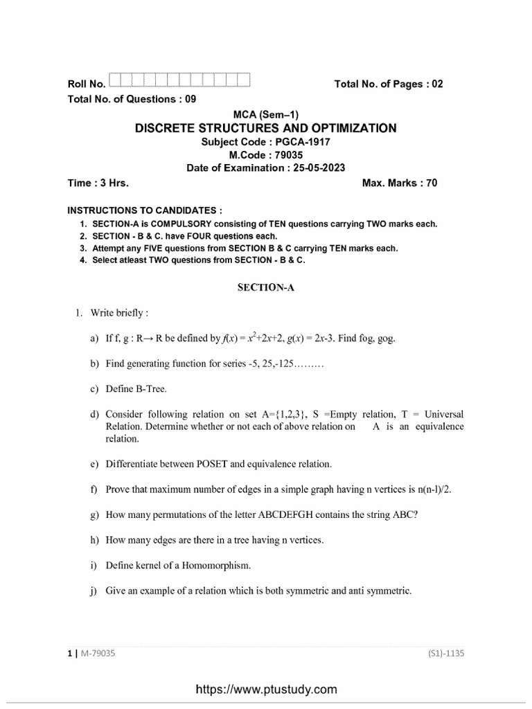 Discrete Structures And Optimization Pdf