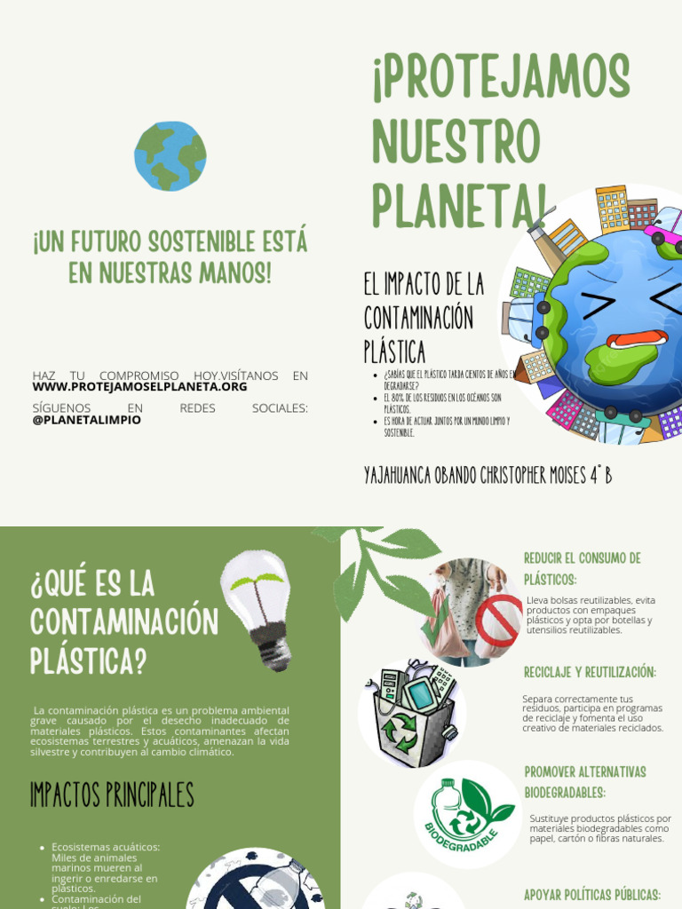 Impacto de la Contaminación Plástica | PDF | El plastico | Residuos