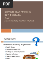 Download Serving Deaf Patrons in the Library Part 1 by American Library Association SN82436949 doc pdf