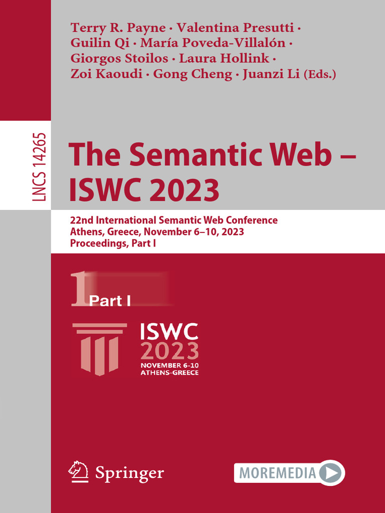 The Semantic Web - ISWC 2023 | PDF | Ontology (Information Science ...