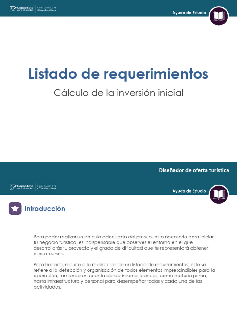 Requerimientos para Negocios Turísticos | PDF | Logística | Economias