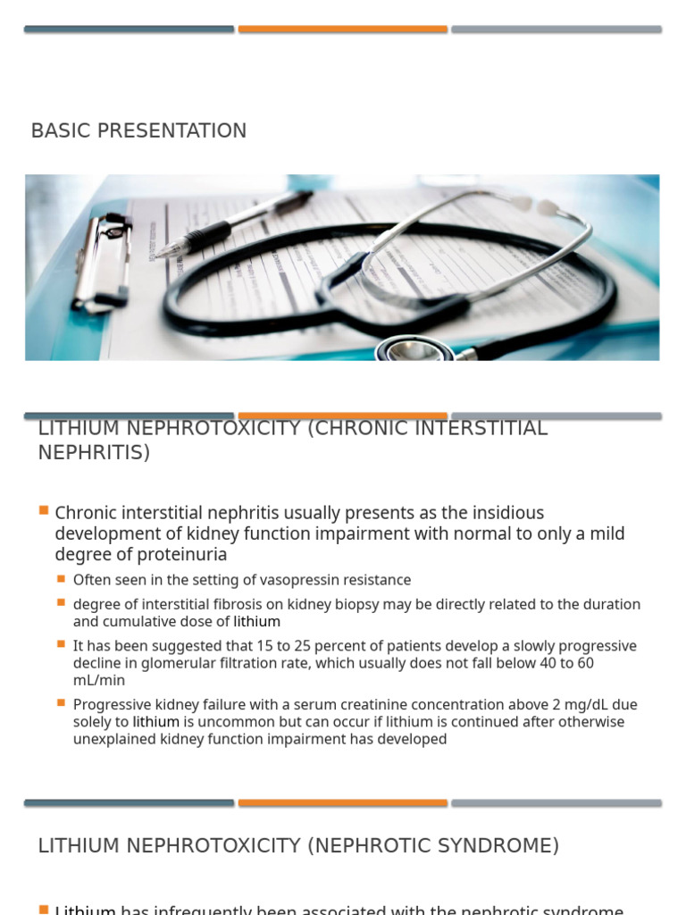 Lithium Nephrotoxicity Overview | PDF | Endocrine System | Kidney