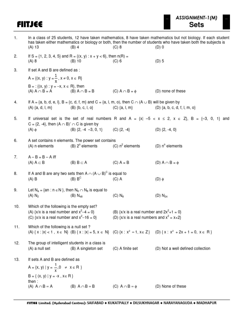 Sets | PDF