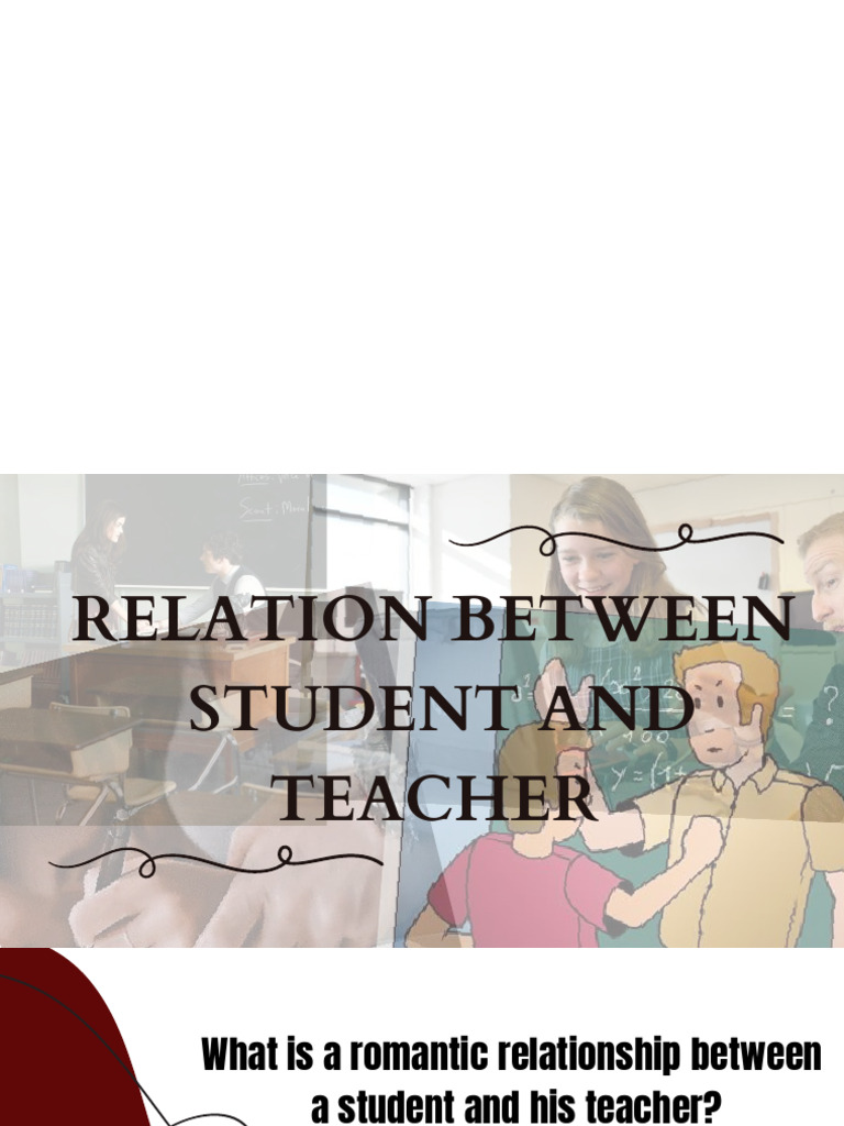 Relation Between Student and Teacher | PDF