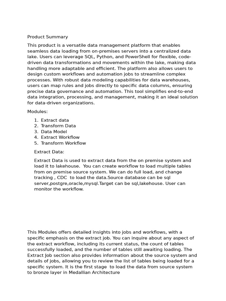 Versatile Data Management Platform | PDF