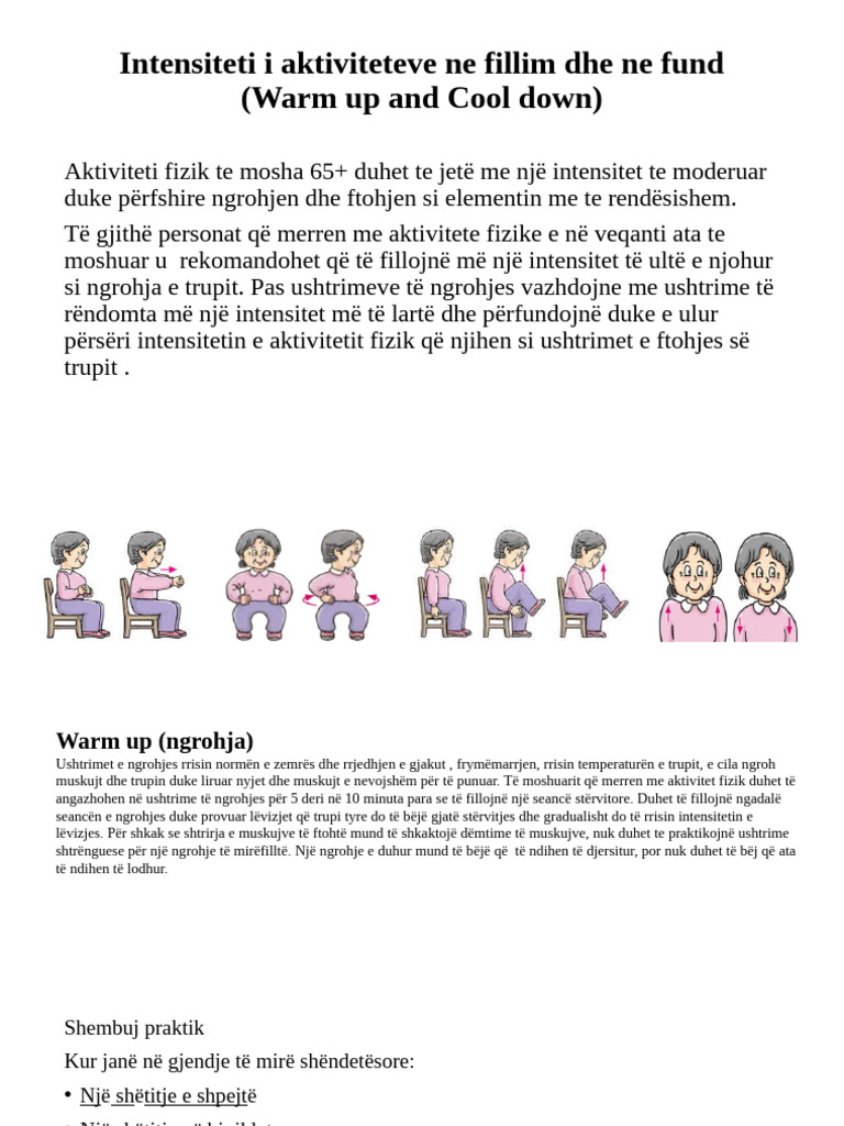 Warm Up and Cool Down | PDF