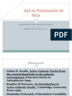 Variabilidad en Polarización de NGA