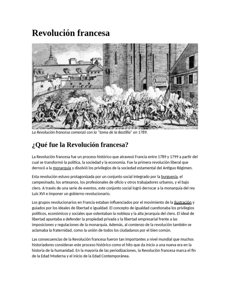Revolución Francesa | PDF | revolución Francesa | Francia