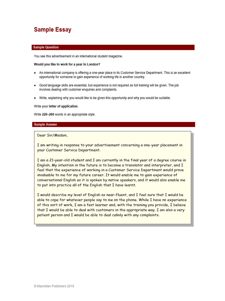 London Customer Service Job Application | PDF | Verb | Grammar