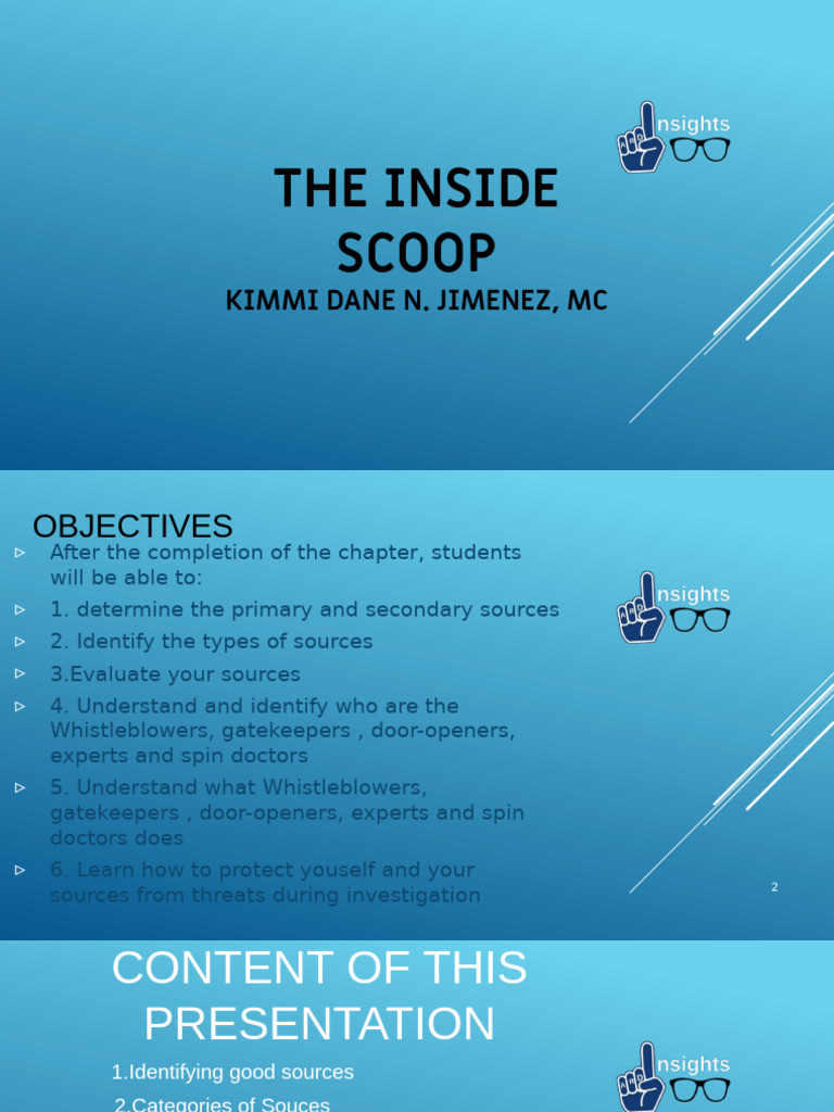 6the Inside Scoop PDF Affidavit