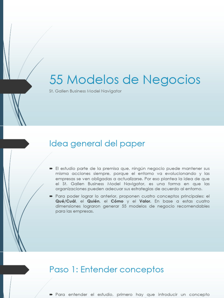 55 Modelos de Negocios Efectivos | PDF | Modelo de negocio | Business