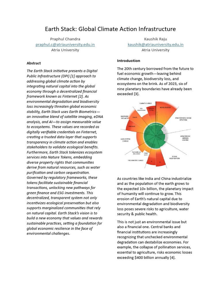 Earth Stack Global Climate Action Infrastructure - Compressed | PDF ...