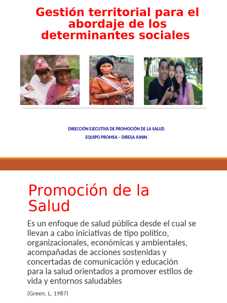 Gestión Territorial en Salud Pública | PDF | Promoción de la salud ...