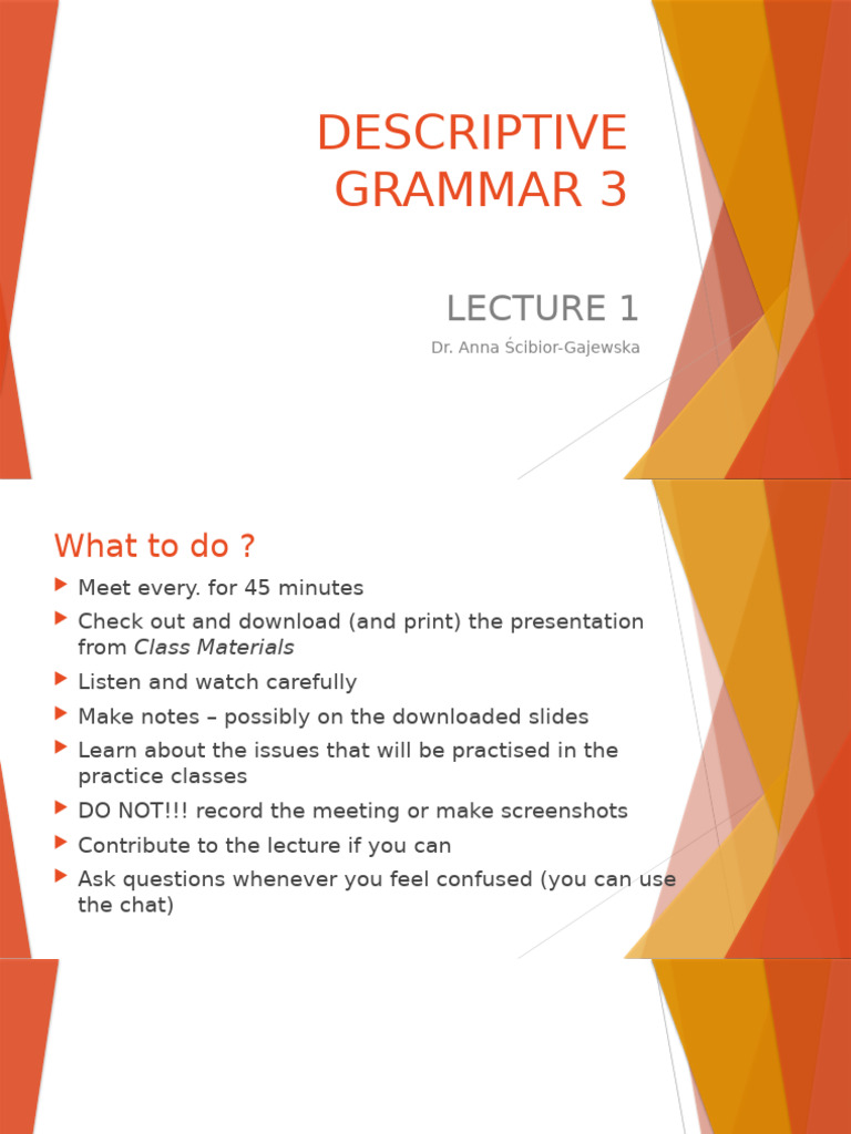 Lecture 1 Multiple Sentences | PDF | Clause | Verb