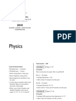 2010 HSC Exam Physics