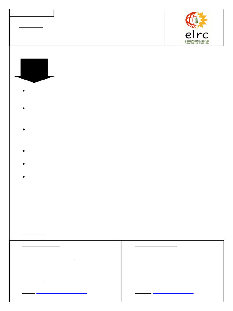 ELRC Form E1: Dispute Referral Guide | PDF | Arbitration | Justice