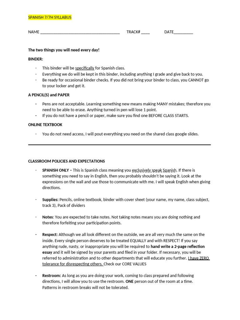 Class Syllabus 2023-2024 | PDF | Linguistics | Human Communication